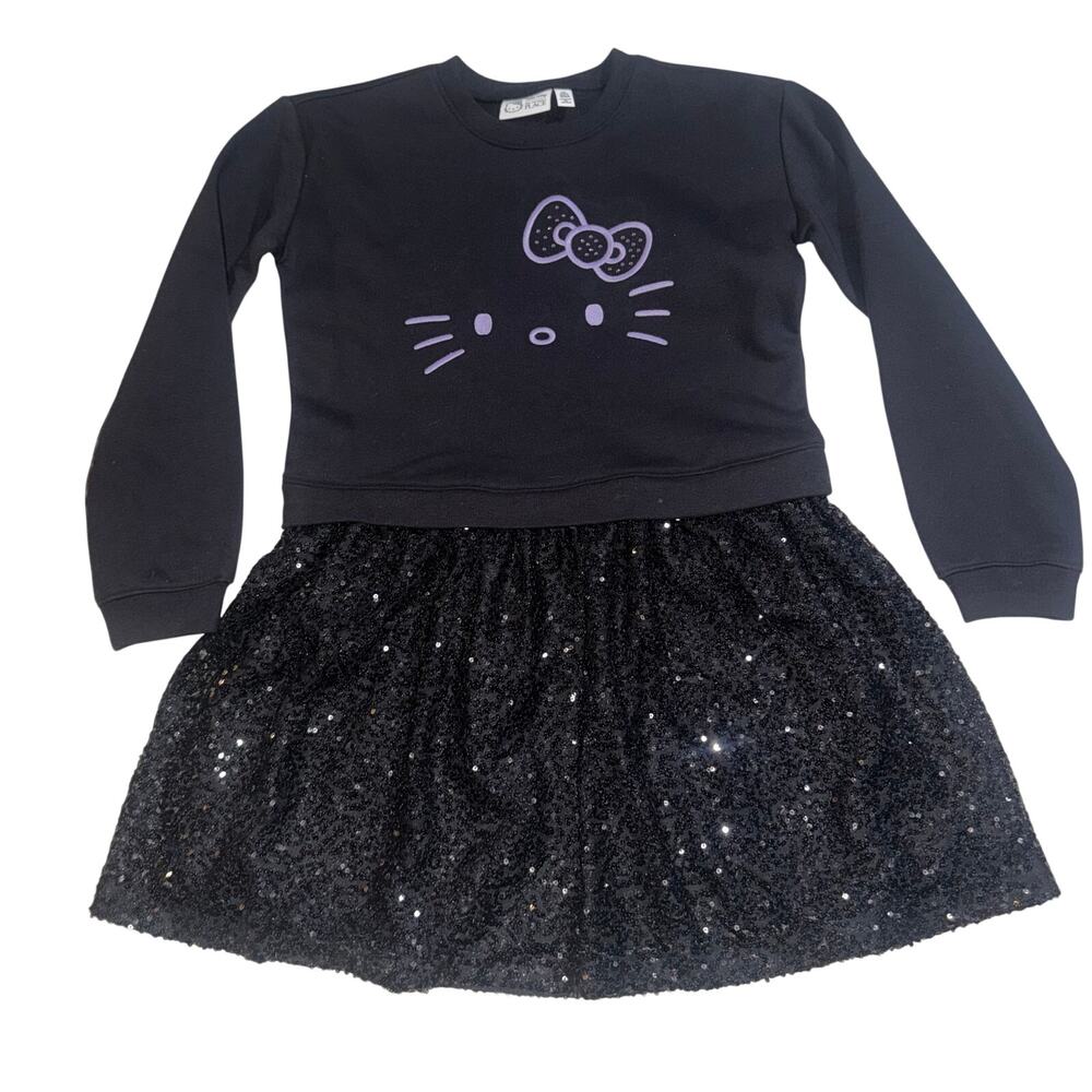 Hello kitty the children place girls sweater dress sequins dress
